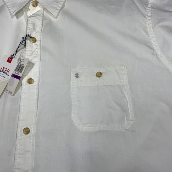 NWT - Izod White Long Sleeve Button Down Shirt - XXL - Picture 3 of 6